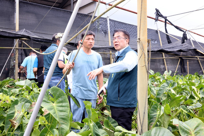 黃偉哲勘災要求強化通訊拚復建　助火鶴花農度難關 | 華視新聞
