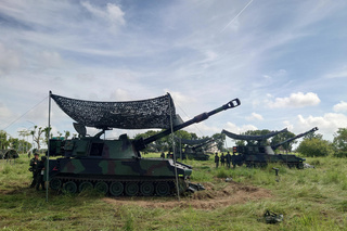 漢光演習模擬敵軍台南上岸  M109A2自走砲殲敵