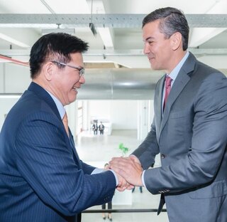 巴拉圭總統潘尼亞會林佳龍　重申台巴邦誼堅若磐石