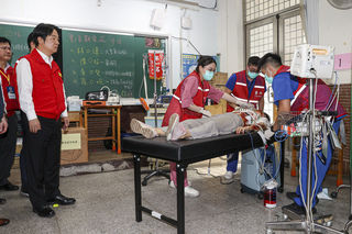 視導北市演習  賴總統：團結是反併吞共同信念