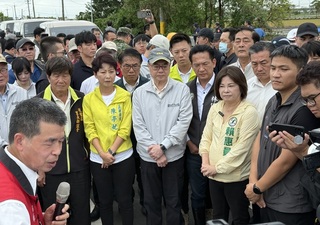 卓榮泰台南勘災　宣布成立雲嘉南水災前進指揮所