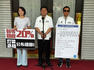 台暫時性關稅20%　藍籲朝野放下歧見召開國是會議