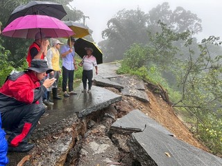 林內鄉山區道路崩塌  劉建國籲中央經費支援修復
