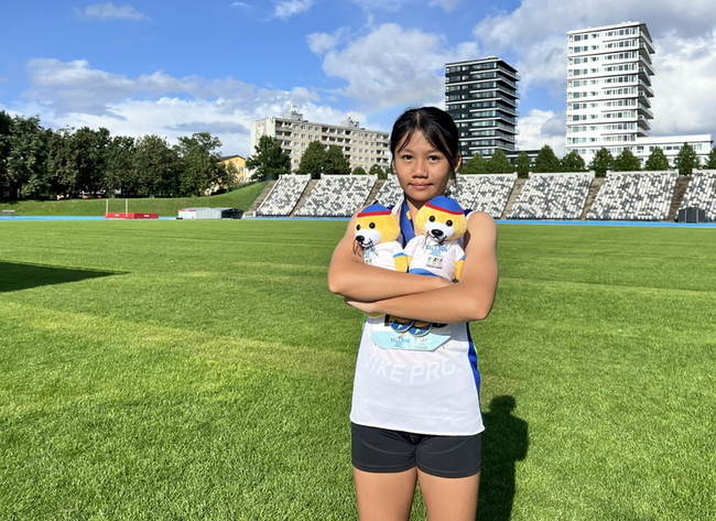 「新北小紀政」林子婕 愛沙尼亞少運會跨欄2連霸 | 華視新聞