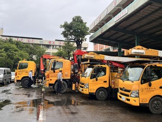 颱風楊柳逼近　台電新營區處盤點人物力備戰