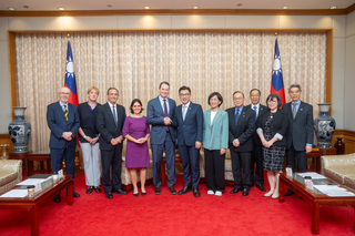 接見美智庫學者　江啟臣盼關稅談判促台美貿易深化