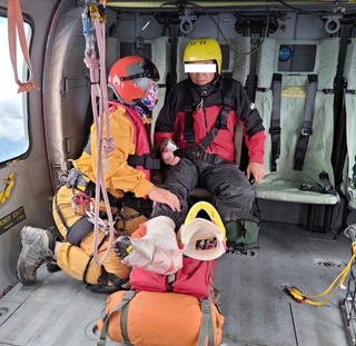山友登畢羊縱走腳踝扭傷無法行走　空勤出動救援