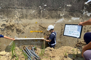 台南後壁排水護岸遭颱風毀損  技師勘驗有按圖施工