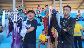 澎湖全縣運動會開幕　韓國啦啦隊與霹靂布袋戲吸睛