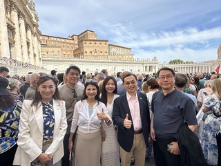 賴總統致賀教宗70大壽　台灣立委梵蒂岡現場獻祝福