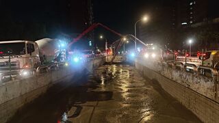 公館圓環地下道積水　北水處：工區外管線漏水導致