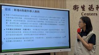 瘧疾增4例境外移入　累積20例創19年同期新高
