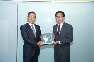 隅修三拜會民眾黨　黃國昌：強化台日合作值得期待