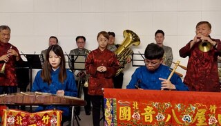 客家八音與銅管合奏登斯洛伐克 友台政要共賞盛會