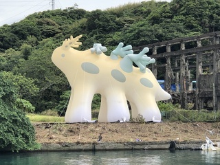 19件創作基隆山海城展出　18公尺光獸現身阿根納