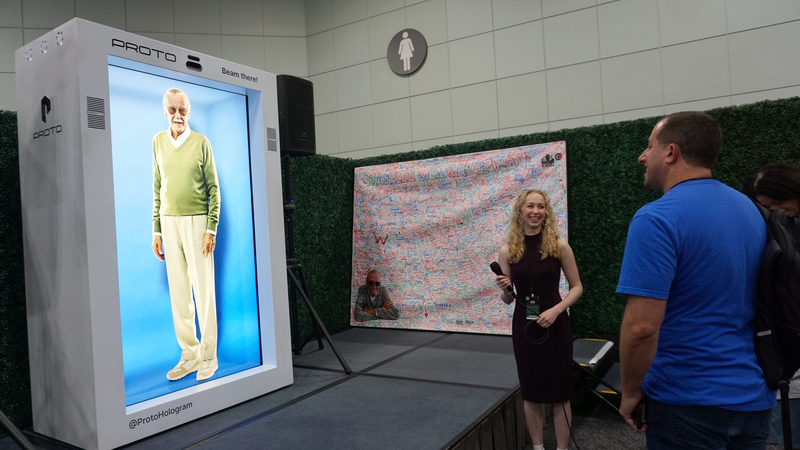 洛杉磯動漫展亮點　「漫威之父」史丹李AI分身