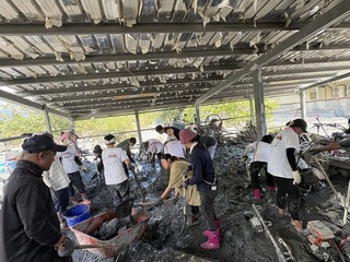 災民助災民  0403地震受災戶挽袖至花蓮光復鄉幫忙