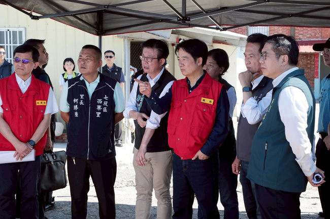賴總統訪台南七股　盼丹娜絲風災後重建早日完成 | 華視新聞