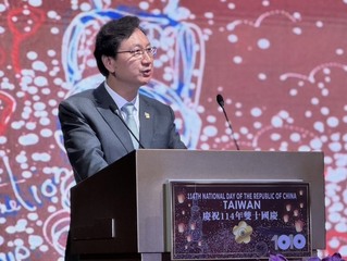 雙十國慶　新加坡代表童振源盼台星續合作並肩同行