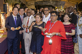 國慶酒會  賴總統邀外賓共享台灣美食音樂軟實力
