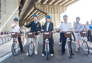 竹市鹽港溪流域自行車道完工啟用　串聯客庄聚落