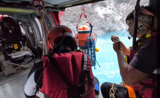 助馬太鞍溪堰塞湖監測  日本贈浮標型水位計