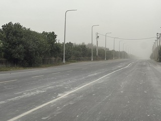 強風影響　雲林麥寮和台西連2天揚塵空品不佳