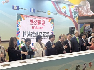 力挺友邦觀光　賴總統參與台北國際旅展中美洲館開幕