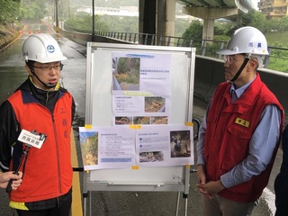 興隆街12公尺長岩壁開裂 基市擬節理錨定或降坡處理