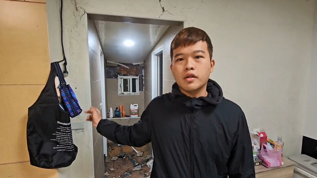 基隆西定路邊坡落石砸屋　住戶洗澡驚魂 | 華視新聞