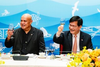 林佳龍午宴吐瓦魯總理　盼持續深化夥伴關係