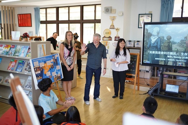 高雄文府國中推敘利亞筆友計畫  書畫交流真實體驗 | 華視新聞