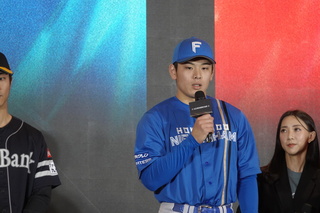 火腿野村佑希訪台許願　吃爆地瓜球、大巨蛋開轟