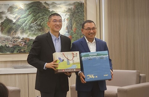 謝國樑到訪 侯友宜:基捷沿線開發讓基隆掌握主導