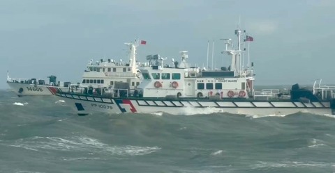 中國海警編隊東西分進常態化騷擾金門 海巡派艇驅離