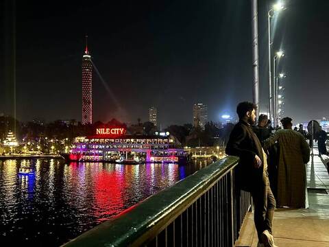 開羅尼羅河遊船迎新年 歌舞表演煙火秀嗨翻天