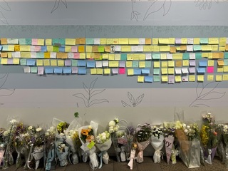 台北車站余家昶悼念牆　開放獻花至2日