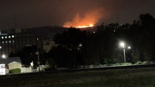 台中沙鹿火燒山  燃燒面積約1千平方公尺無人傷