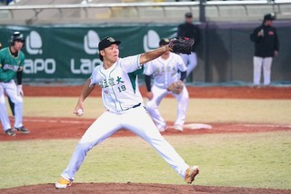 大專棒球聯賽黃玠瀚先發勝飆151公里　挑戰旅外優先