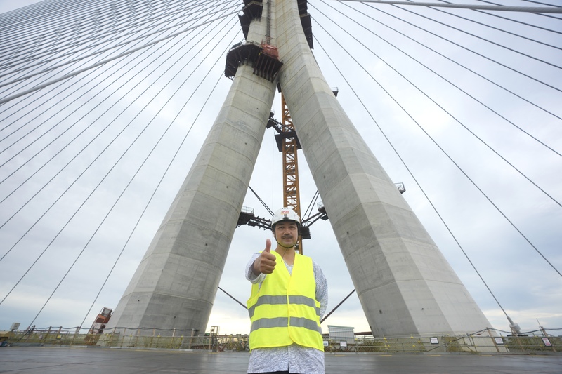 淡江大橋主橋塔模板施作　專訪PERI技術指導平澤純（2）