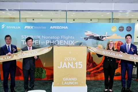 星宇台北鳳凰城首航　航線開闢加速商務及旅遊交流