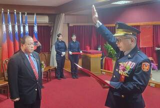 澎湖警局長林樹國上任　陳光復期勉加強打詐防毒