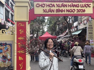 越南春節傳統必備鮮花盆栽  河內民眾搶購添年味