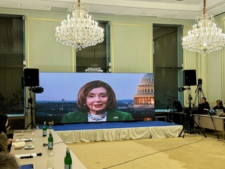 柏林世界論壇　裴洛西：孤立台灣將引發全球性災難