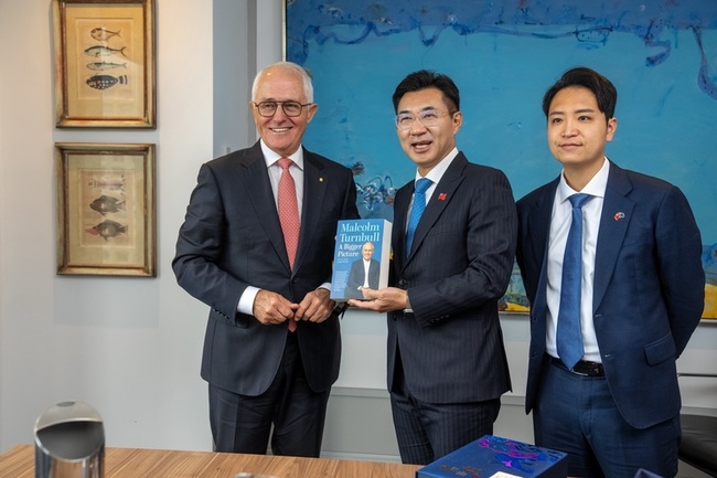 江啟臣拜會澳洲前總理　就台澳關係交換意見 | 華視新聞