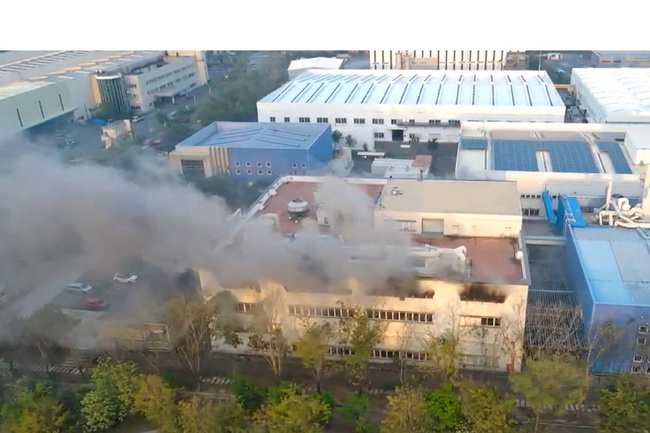 台南柳營工廠火災　存放化學物品緊急監測 | 華視新聞