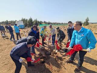 金門小三通港區植樹　上千株喬灌木盼綠美化國門