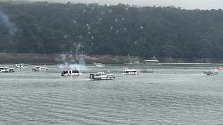 全台唯一石門水庫媽祖遊湖遶境登場　40艘船隻護駕