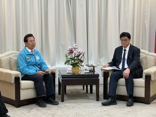 陳福海拜會陸委會　爭取小三通航班增班與陸客配套