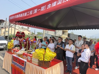 屏東阿烏排水改善首期開工　估減150公頃淹水面積